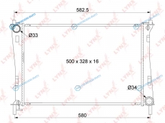 RB-1037 Радиатор охлаждения паяный MT