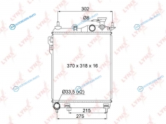 RB-1058 Радиатор охлаждения паяный MT