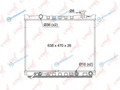RB-1082 Радиатор охлаждения паяный AT