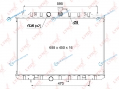 RB-1105 Радиатор охлаждения паяный MTCVT