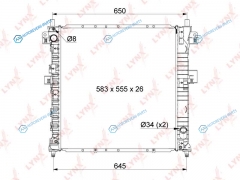 RB-1117 Радиатор охлаждения паяный MT