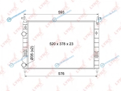 RM-1134 Радиатор охлаждения сборный MT