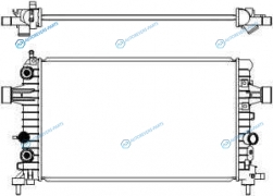 33511028 Радиатор системы охлаждения