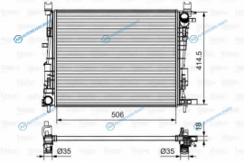 735634 Радиатор двигателя
