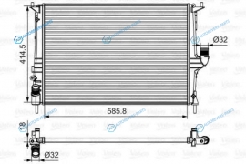 700801 Радиатор системы охлаждения