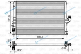 735635 Радиатор двигателя