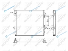 53575 Радиатор охлаждения двигателя NRF