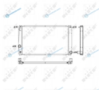 53589 Радиатор охлаждения двигателя NRF