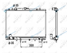 53687 Радиатор охлаждения двигателя NRF