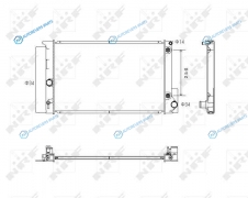 53766 Радиатор охлаждения двигателя NRF