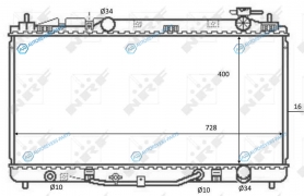 59079 Радиатор охлаждения двигателя NRF