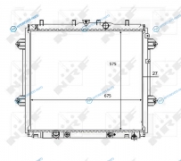 59080 Радиатор охлаждения двигателя NRF