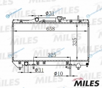ACRB222 Радиатор (паяный) TOYOTA CARINA E 1.61.8 93-98 (NISSENS 64806) ACRB222