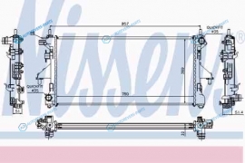 NS63555A_радиатор системы охлаждения! МКПП| Fiat Ducato IV 2.3JTD 06>