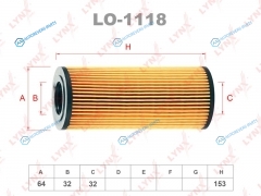 LO-1118 Фильтр масляный (вставка)