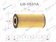 LO-1531A Фильтр масляный (вставка)