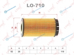 LO-710 Фильтр масляный (вставка)