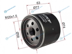 ST-15208-00Q0D Фильтр масляный NISSAN CUBE 09-MICRA 02-10 K9K 63KWNV200 09-10QASHQAI 06-13TIIDA 07-