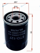 ETO-127 Фильтр масляный TOYOTA AZF.GE.GTE 90-