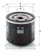 W79 Фильтр масляный W79