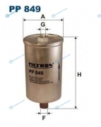 PP849 Фильтр топливный VW GROUP