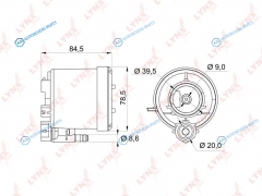 LF-163M Фильтр топливный