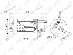 LF-1067M Фильтр топливный