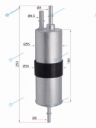 50014521 Фильтр топливный BMW 5 F10 9-16 3.5 5.0F07 5.0