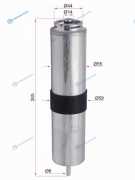 50014746 Фильтр топливный BMW x1 F48 1.8d 2.0d 2.5d