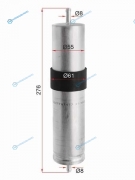 ST-13327787477 Фильтр топливный BMW X5 3.0 03-06 DIESEL