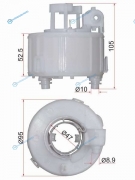 ST-31112-1R000 Фильтр топливный погружной HYUNDAI SOLARIS 10-IX35 10-KIA RIO 10-SORENTO 09-