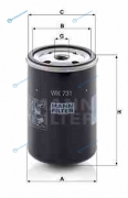 WK731 Фильтр топливный WK731