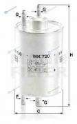 WK720 Фильтр топливный WK720