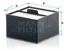 PU 910_фильтрующ. элем. топлива!с подогр.|MAN F2000|FE|TGA|TGS|TGX 94>| Neoplan| RVI