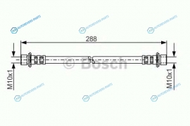 1 987 481 129 Тормозной шланг | перед