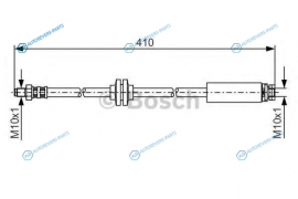 1 987 481 022 Шланг тормозной | зад правлев