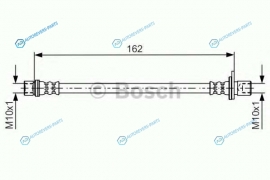 1 987 481 638 Тормозной шланг | зад лев