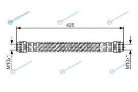 1 987 476 330 Шланг тормозной | зад