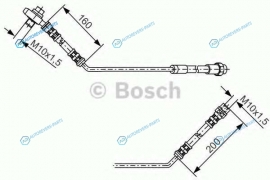 1 987 476 054 Шланг тормозной | зад лев