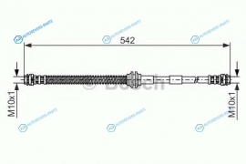 1 987 476 325 Шланг тормозной | перед