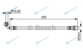 1 987 481 647 Шланг тормозной | зад лев