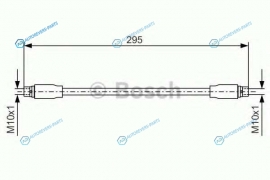 1 987 476 717 Шланг тормозной | перед