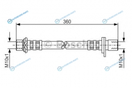 1 987 476 726 Шланг тормозной | зад