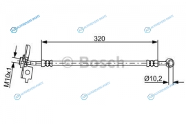 1 987 481 864 Шлангопровод | перед лев