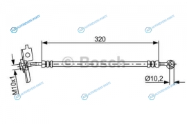 1 987 481 870 Шлангопровод | перед прав
