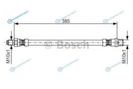 1 987 476 439 Шланг тормозной | перед правлев