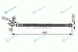 1 987 481 175 Шланг тормозной | зад правлев
