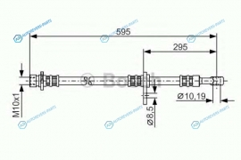 1 987 481 044 Тормозной шланг | перед