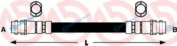 T 85 027 Шланг тормозной | зад