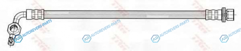 PHD932 Шланг тормозной | зад прав